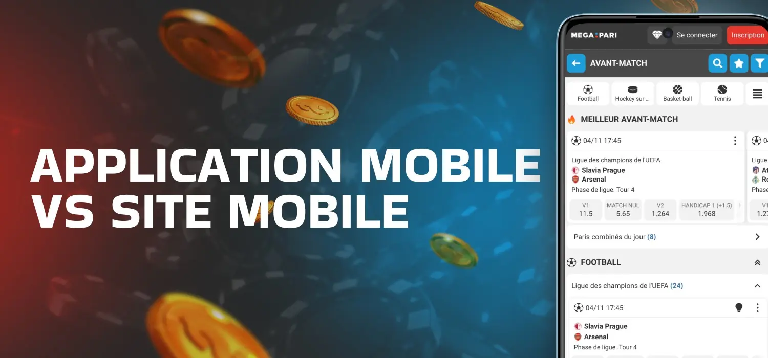 application de casino mobile vs site mobile