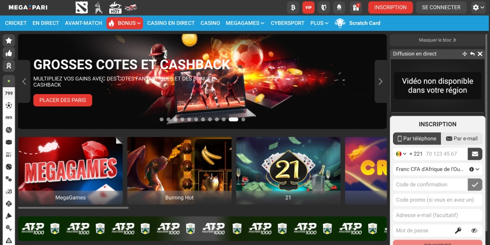 ouvrir le site principal du casino